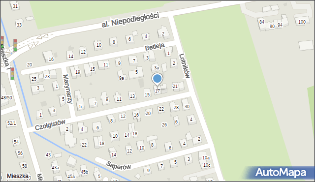 Rzeszów, Czołgistów, 17, mapa Rzeszów