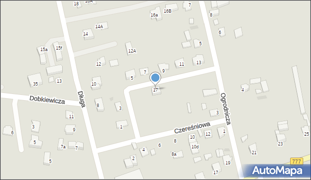 Sandomierz, Czereśniowa, 17, mapa Sandomierza