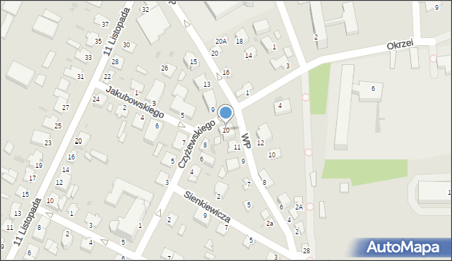 Sandomierz, Czyżewskiego-Juliana Ludwika, gen., 10, mapa Sandomierza