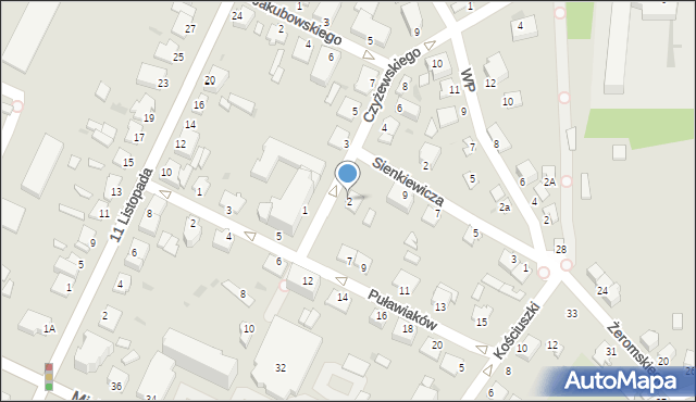 Sandomierz, Czyżewskiego-Juliana Ludwika, gen., 2, mapa Sandomierza