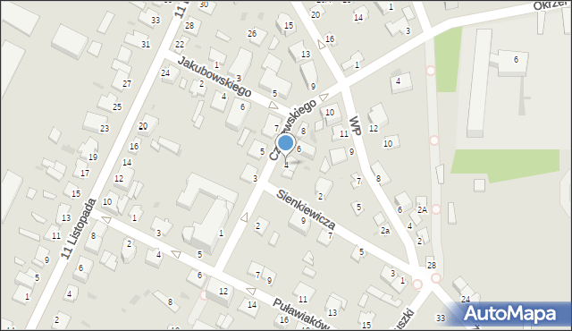 Sandomierz, Czyżewskiego-Juliana Ludwika, gen., 4, mapa Sandomierza