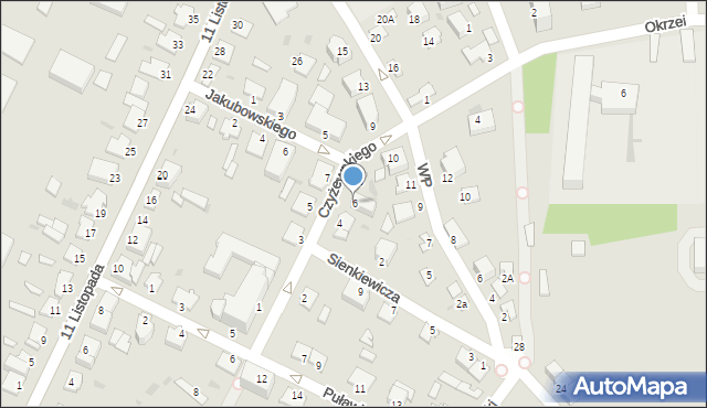 Sandomierz, Czyżewskiego-Juliana Ludwika, gen., 6, mapa Sandomierza