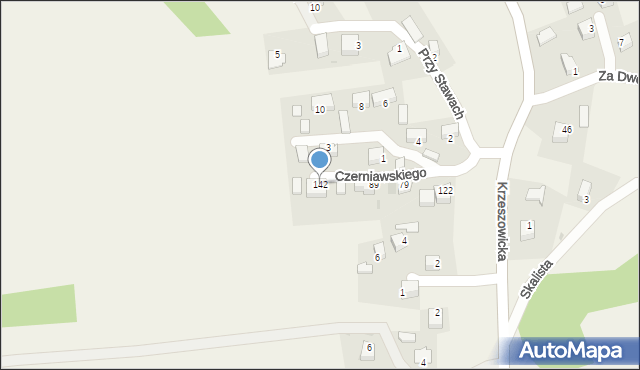 Sanka, Czerniawskiego, ks., 7, mapa Sanka