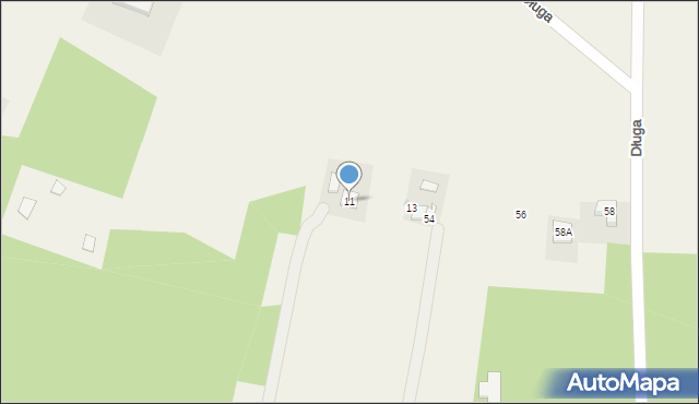 Sąsieczno, Czernikowska, 11, mapa Sąsieczno