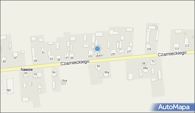 Secemin, Czarnieckiego Stefana, hetm., 103, mapa Secemin