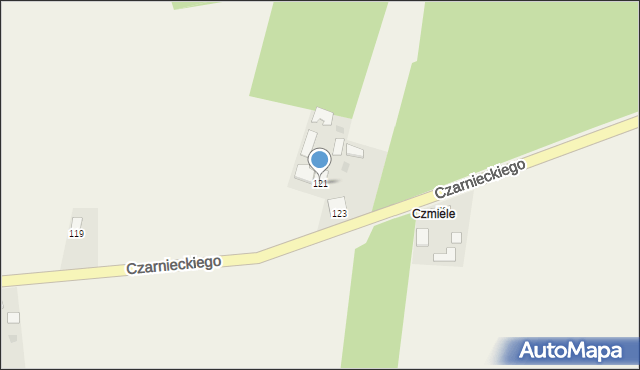 Secemin, Czarnieckiego Stefana, hetm., 121a, mapa Secemin