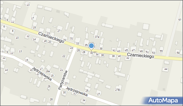 Secemin, Czarnieckiego Stefana, hetm., 32, mapa Secemin