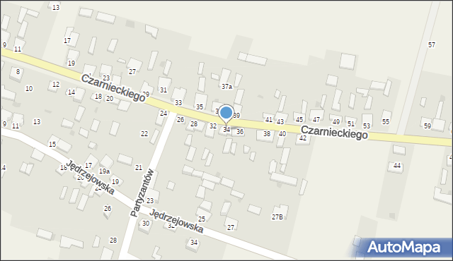 Secemin, Czarnieckiego Stefana, hetm., 34, mapa Secemin