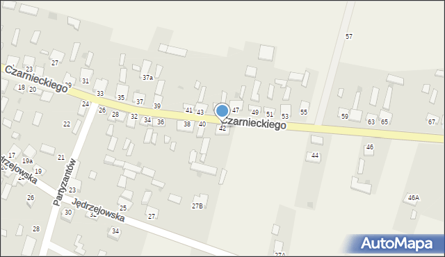 Secemin, Czarnieckiego Stefana, hetm., 42, mapa Secemin