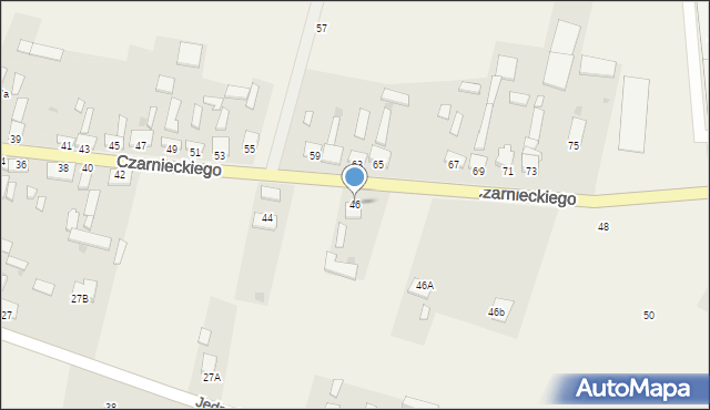 Secemin, Czarnieckiego Stefana, hetm., 46, mapa Secemin