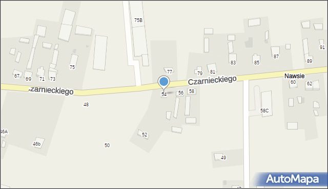 Secemin, Czarnieckiego Stefana, hetm., 54, mapa Secemin