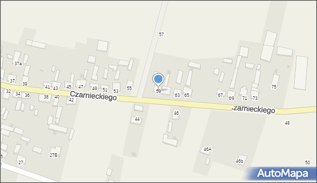 Secemin, Czarnieckiego Stefana, hetm., 59, mapa Secemin