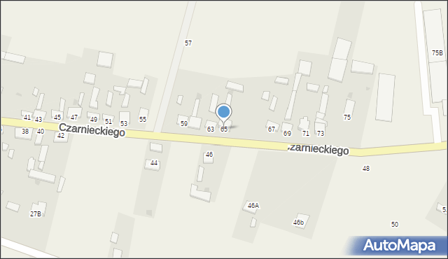 Secemin, Czarnieckiego Stefana, hetm., 65, mapa Secemin