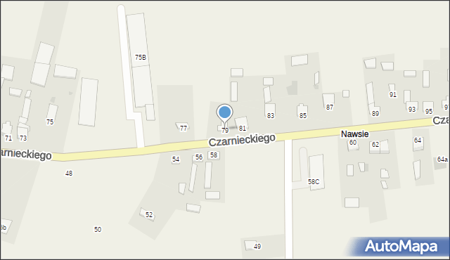 Secemin, Czarnieckiego Stefana, hetm., 79, mapa Secemin