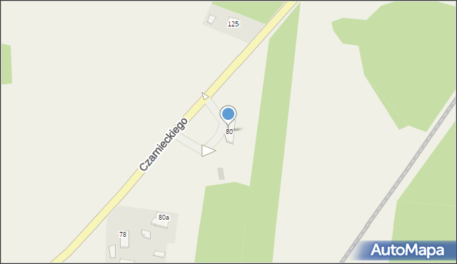 Secemin, Czarnieckiego Stefana, hetm., 80, mapa Secemin