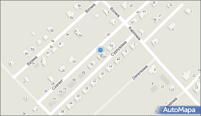 Siechnice, Czeremchowa, 59, mapa Siechnice