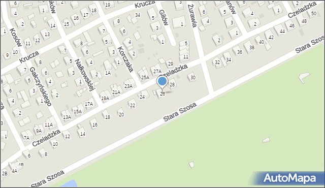 Siemianowice Śląskie, Czeladzka, 26, mapa Siemianowice Śląskie