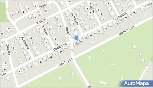 Siemianowice Śląskie, Czeladzka, 52, mapa Siemianowice Śląskie