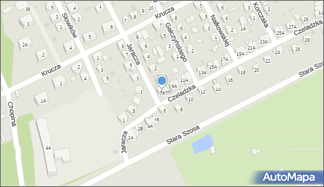 Siemianowice Śląskie, Czeladzka, 7A, mapa Siemianowice Śląskie