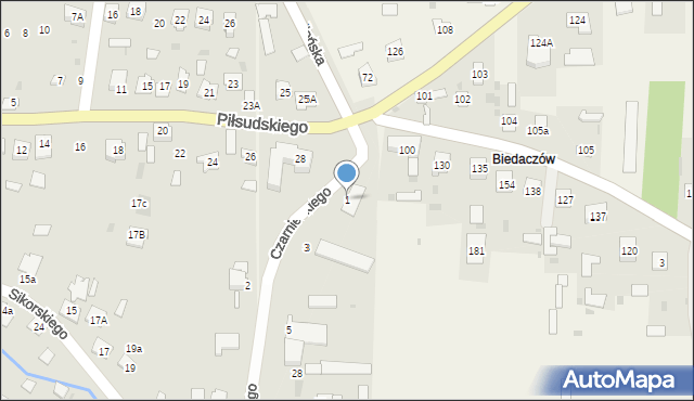 Sieniawa, Czarnieckiego Stefana, hetm., 1, mapa Sieniawa