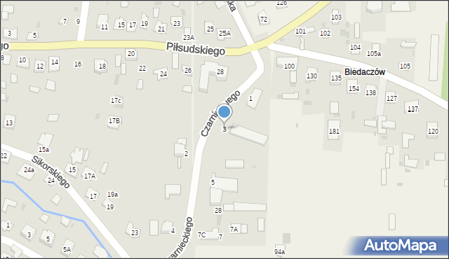 Sieniawa, Czarnieckiego Stefana, hetm., 3, mapa Sieniawa