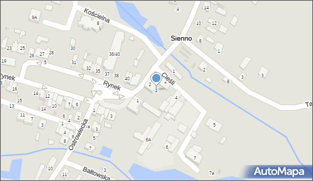 Sienno, Czachowskiego Dionizego, płk., 1, mapa Sienno