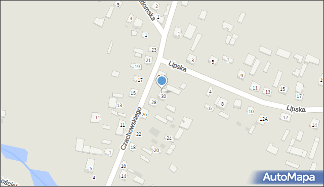 Sienno, Czachowskiego Dionizego, płk., 32, mapa Sienno