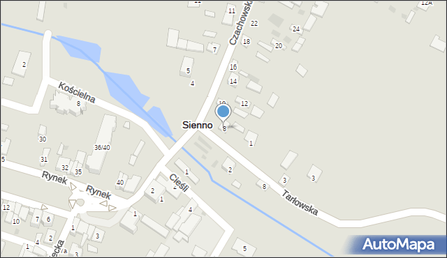 Sienno, Czachowskiego Dionizego, płk., 8, mapa Sienno