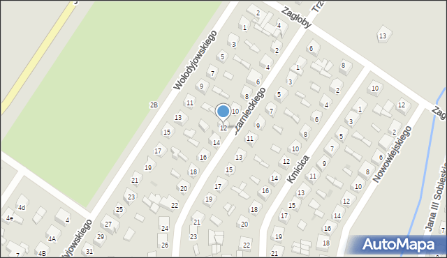 Sieradz, Czarnieckiego Stefana, hetm., 12, mapa Sieradz