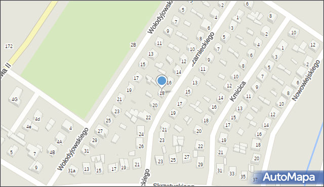 Sieradz, Czarnieckiego Stefana, hetm., 18, mapa Sieradz
