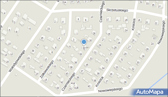 Sieradz, Czarnieckiego Stefana, hetm., 32, mapa Sieradz