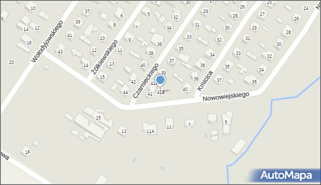 Sieradz, Czarnieckiego Stefana, hetm., 41B, mapa Sieradz