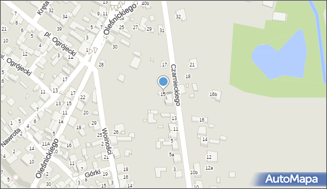 Siewierz, Czarnieckiego Stefana, hetm., 15, mapa Siewierz