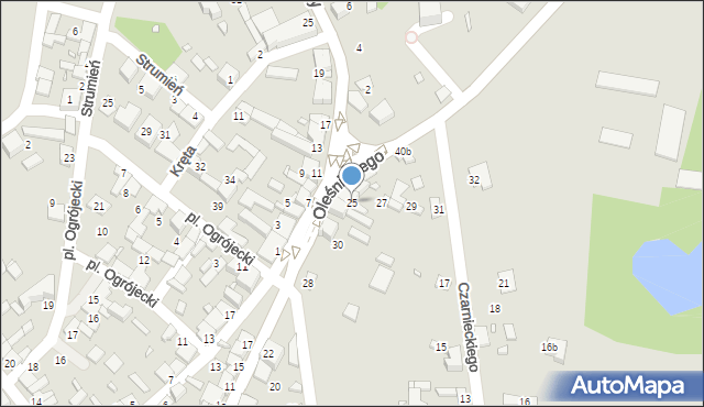 Siewierz, Czarnieckiego Stefana, hetm., 25, mapa Siewierz