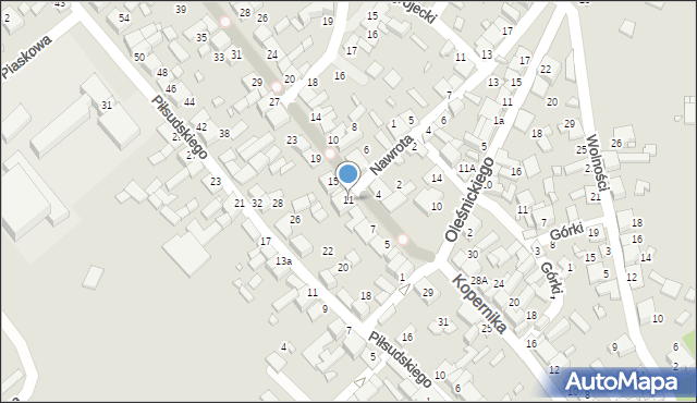 Siewierz, Częstochowska, 11, mapa Siewierz