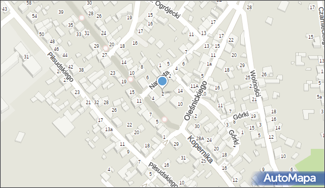 Siewierz, Częstochowska, 2, mapa Siewierz