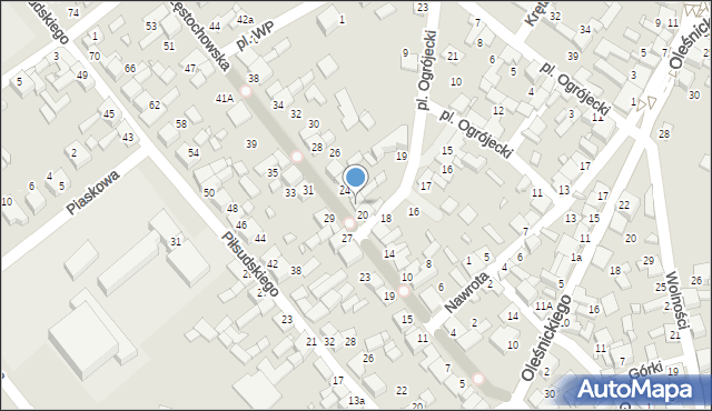 Siewierz, Częstochowska, 22, mapa Siewierz