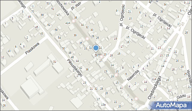 Siewierz, Częstochowska, 29, mapa Siewierz