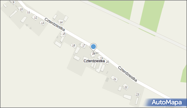 Sipiory, Czterdziestka, 18, mapa Sipiory