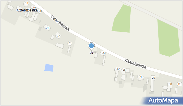 Sipiory, Czterdziestka, 24, mapa Sipiory