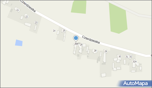 Sipiory, Czterdziestka, 26A, mapa Sipiory