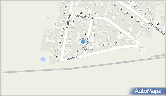 Skalmierzyce, Czwojdy Alfonsa, ks. kan., 6, mapa Skalmierzyce