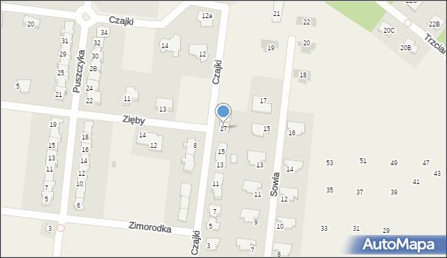 Skierdy, Czajki, 17, mapa Skierdy