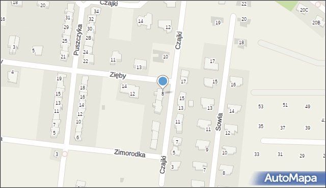 Skierdy, Czajki, 8, mapa Skierdy