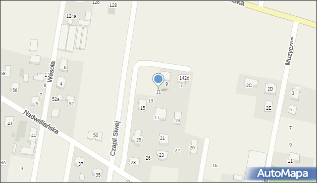 Skierdy, Czapli Siwej, 11, mapa Skierdy