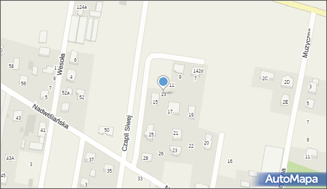 Skierdy, Czapli Siwej, 13, mapa Skierdy