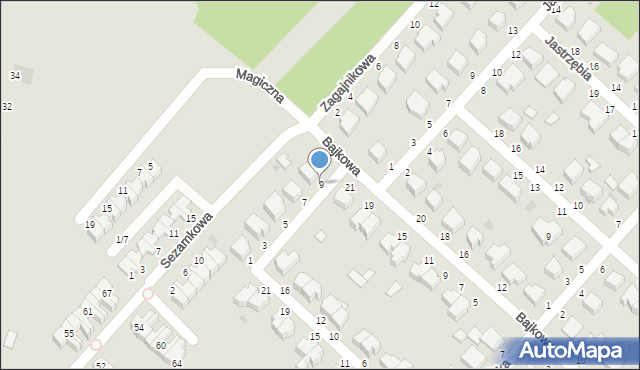 Skierniewice, Czerwonego Kapturka, 9, mapa Skierniewic