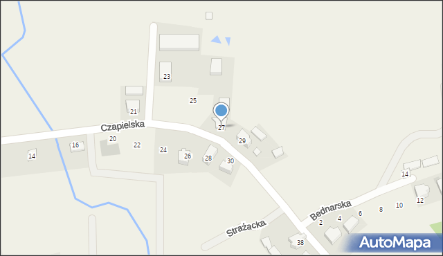 Skrzeszewo, Czapielska, 27, mapa Skrzeszewo