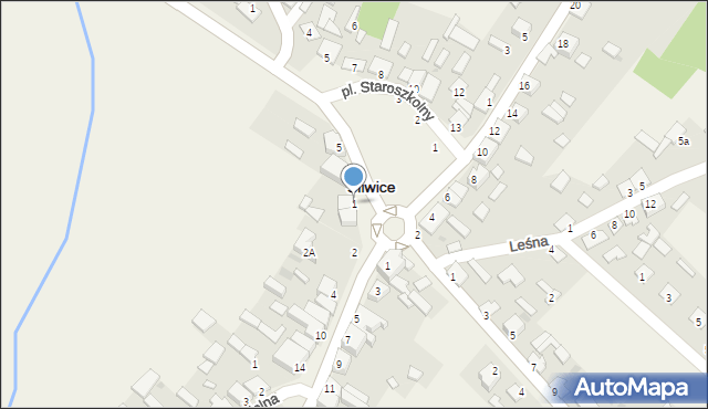 Śliwice, Czerska, 1, mapa Śliwice