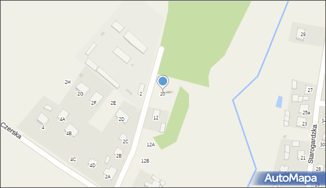 Śliwice, Czerska, 10, mapa Śliwice